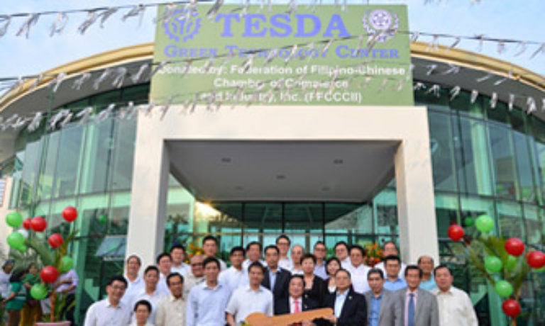 Turnover of “Green Technology Center” building to Technical Education and Skills Development Authority (TESDA) donated by FFCCCII in celebration of  its 60th Anniversary
