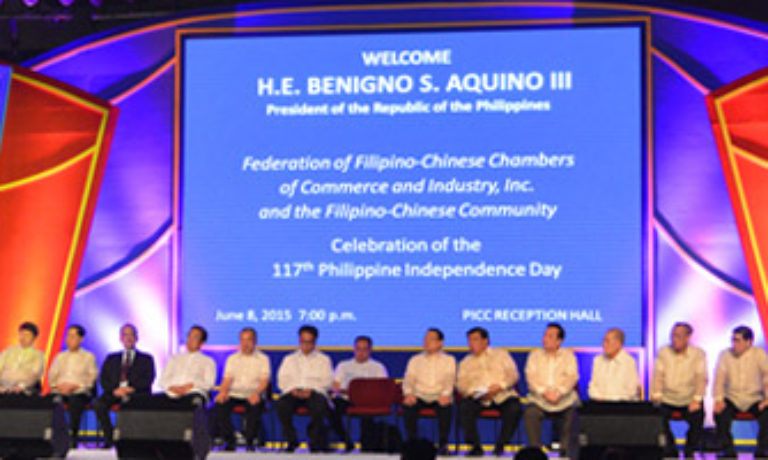 FFCCCII and Filipino-Chinese Community celebration of Philippine Independence Day with H.E. Benigno S. Aquino III as Guest of Honor and Speaker