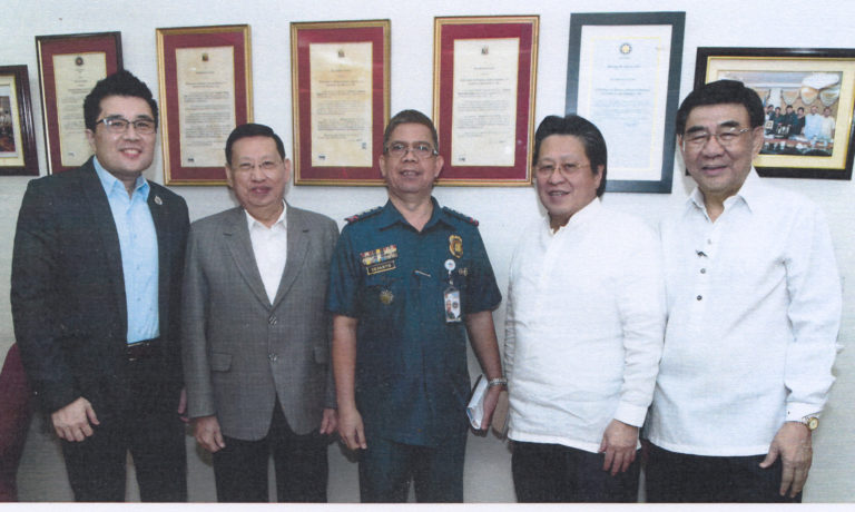 菲國警社區關係組長官蒞訪商總 諸領導熱烈歡迎並獲表揚及感謝