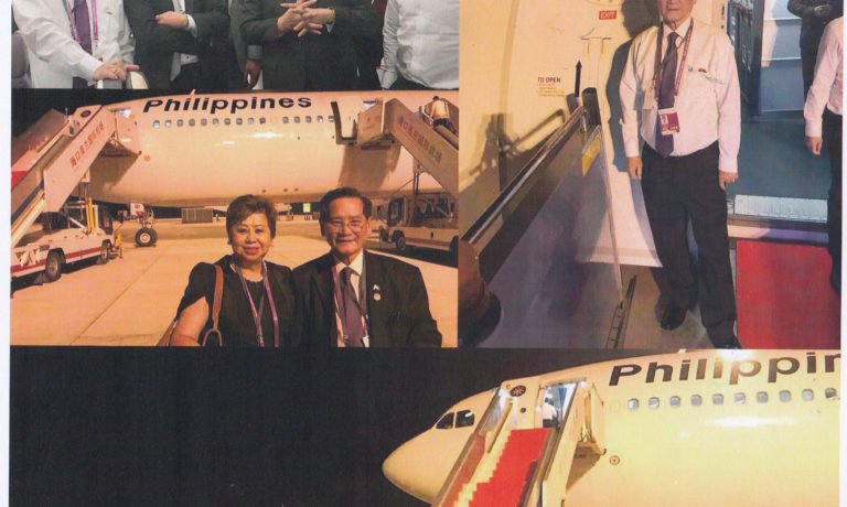 商總黃年榮理事長隨杜特地總統 乘專機自海口轉飛香港二天訪問